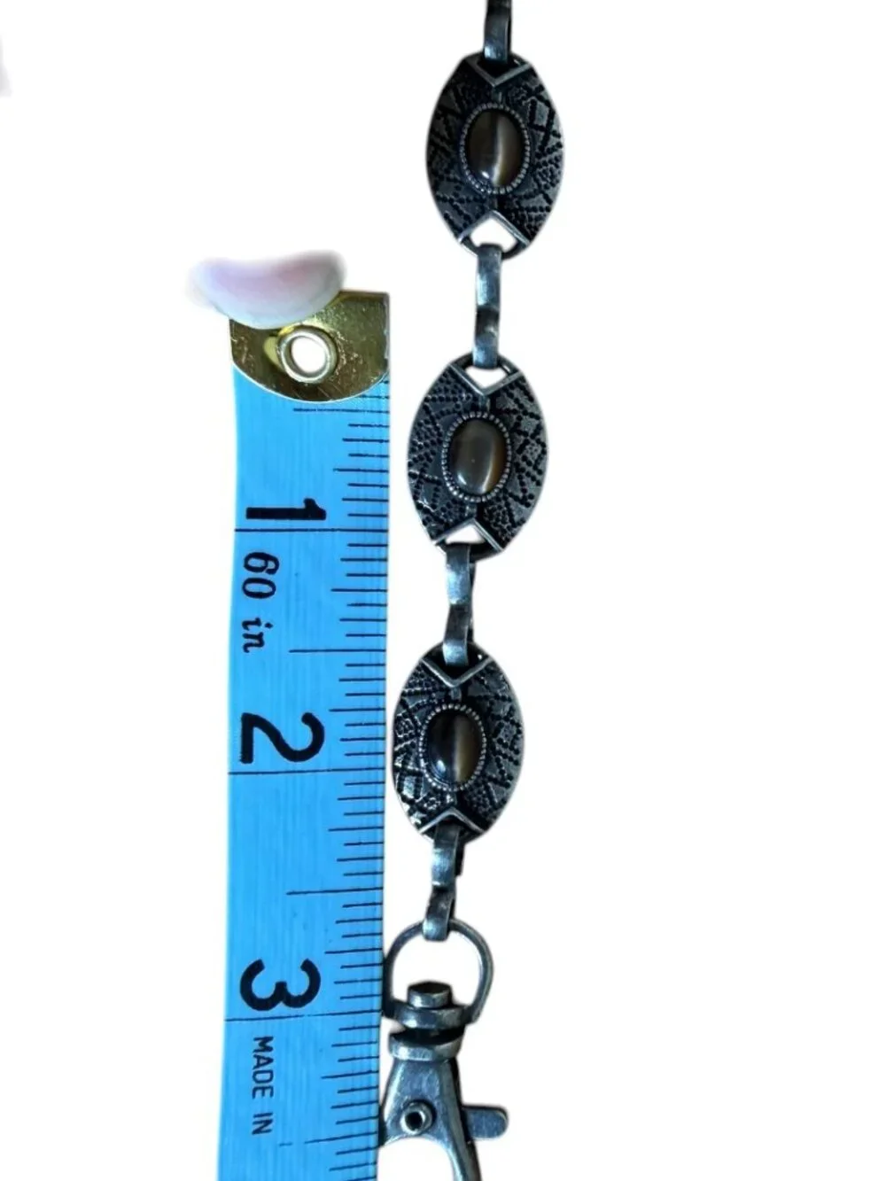 Silver & Cat's‎ Eye Stone Belt